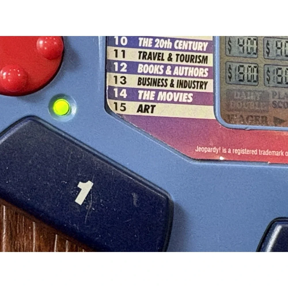 Vintage Tiger‎ Electronics Jeopardy Handheld Game with Cartridge Working